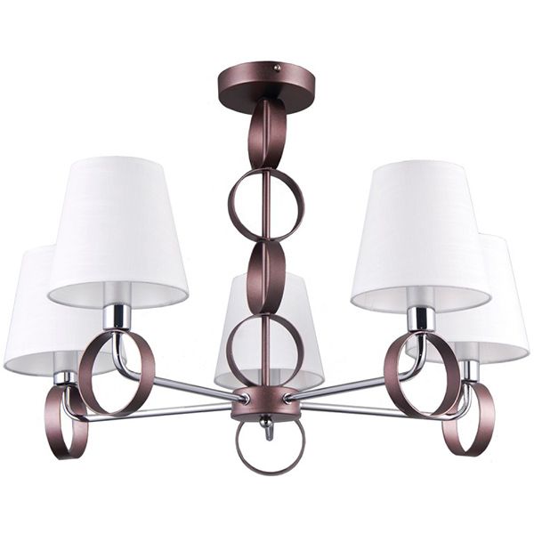 Люстра Victoria Lighting ISOLA SP5 5x40 Вт E14 коричневий 