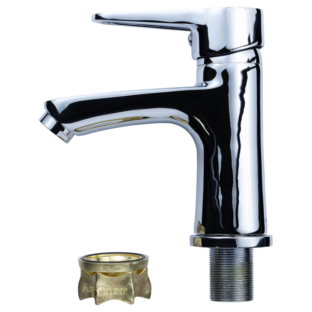 Смеситель для умывальника Aquatica HK 35мм литой на гайке (9732000)