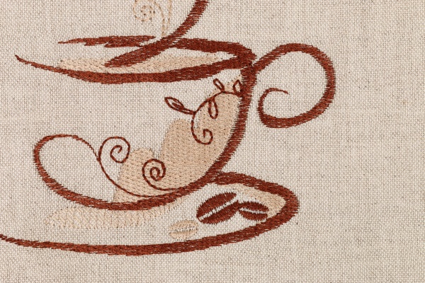 Серветка Едельвіка Кава 401-21/08 40x40 см білий із малюнком 