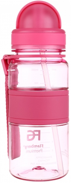 Пляшка для води Childhood new 350 мл рожева Flamberg Premium