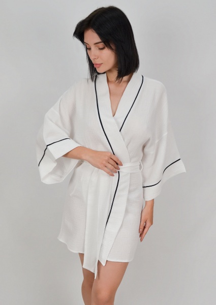 Халат жіночий Roksana Muslin 1164/11013 р. 50-52 білий