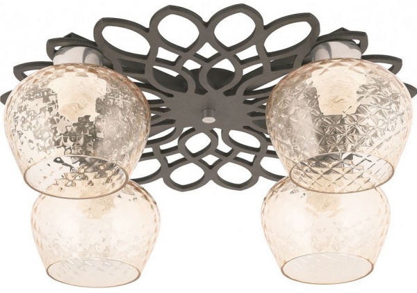 Люстра TK Lighting 614 4x60 Вт E27 венге Dalia 