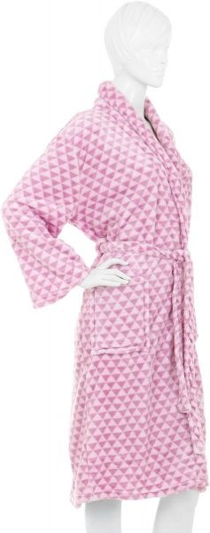 Набор халат + тапки La Nuit Геометрия р. M розовый 