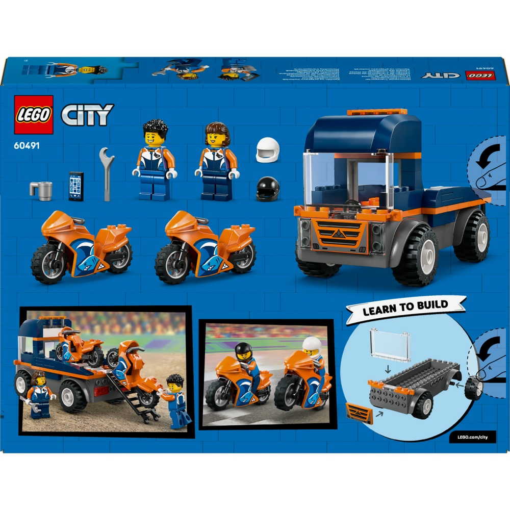 Конструктор LEGO City Транспортер мотоциклов 60491