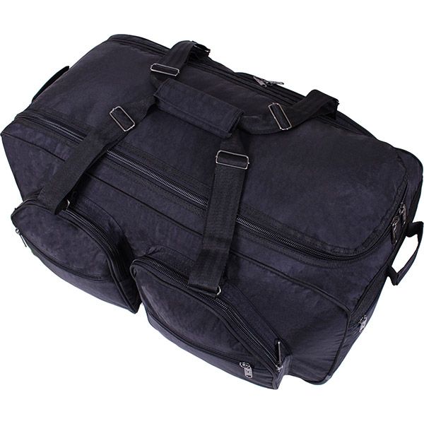 Сумка дорожня на колесах Bagland 34970 82 л чорний Мадрид 