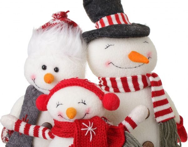 Декорация новогодняя Семья снеговиков 27 см EPI-LF1944020 