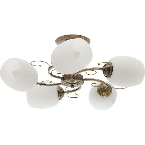 Люстра потолочная Accento lighting Gemini 5xE27 античная латунь ALG-73877/5 