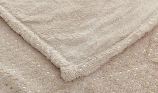 Плед КМ з напиленням світлий 150x125 см в асортименті 