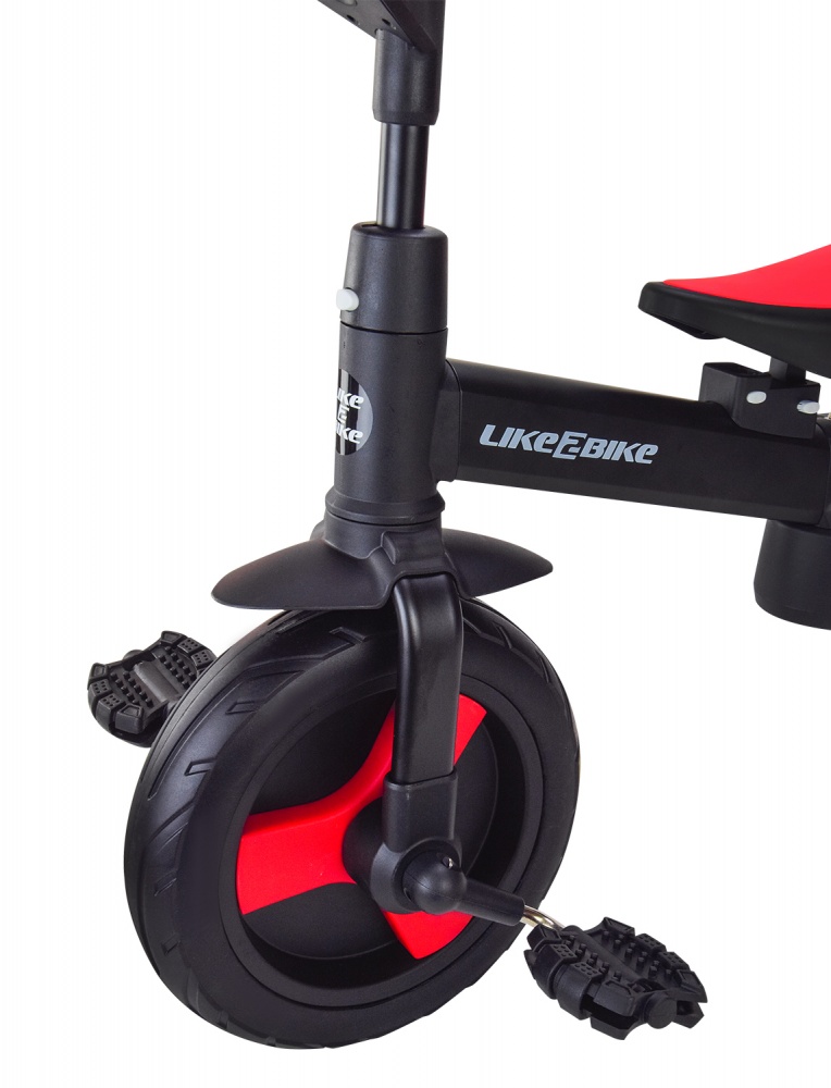 Велосипед детский трехколесный 3в1 красный с черным TB2401 RED