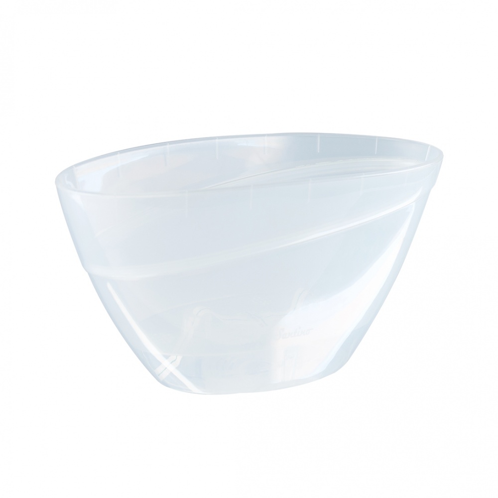 Вазон пластик Calipso овальний прозорий 2 л Santino (2013330)