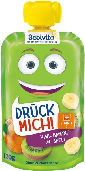 Пюре Hipp Яблуко-ківі-банан 120 г 4018852025016 