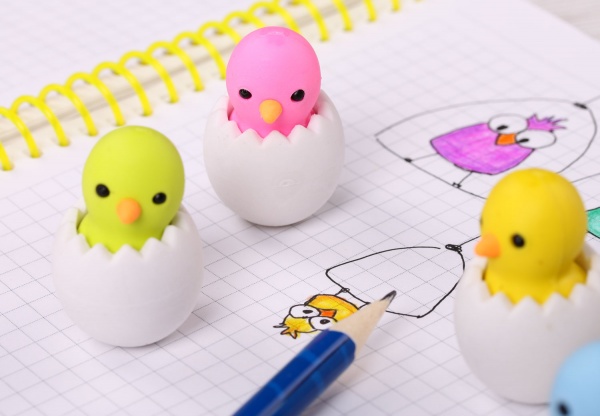 Ластик Цыпленок розовый