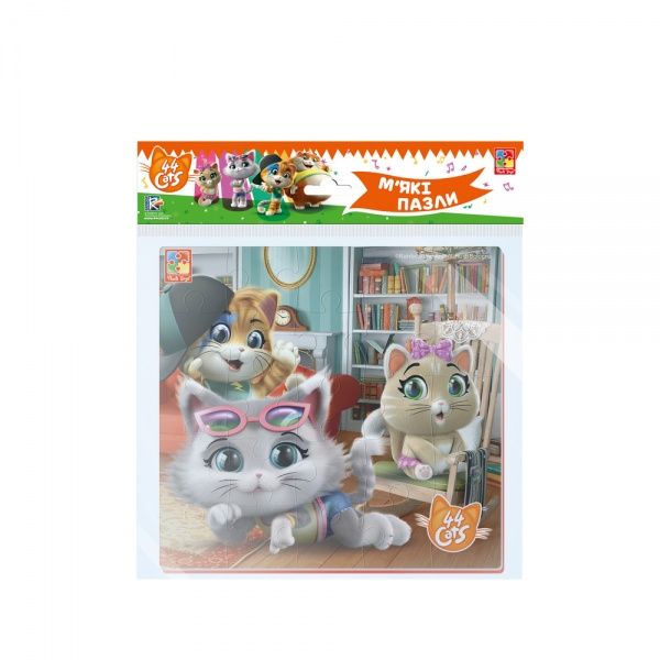 Пазли м’які Vladi Toys 44 Коти. У будинку VT1111-04