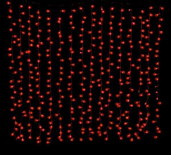 Электрогирлянда-штора Джаз Лайт LDCL544-R-E встроенный светодиод (LED) 544 ламп 2,2 м