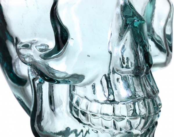 Статуэтка Череп Cabeza Calavera голубая San Miguel