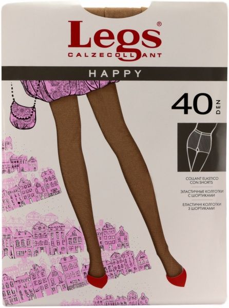 Колготки Legs HAPPY 40 den ALL DAY AMBER р. 5 коричневый 