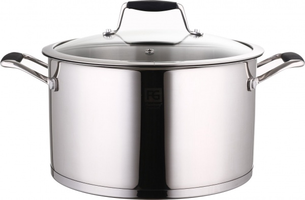 Кастрюля со стеклянной крышкой Nature 24 см 6,3 л Flamberg Premium