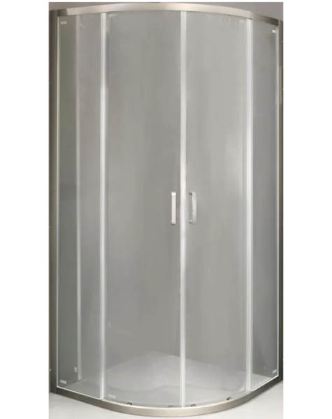 Душевое ограждение EGO полукруглое раздвижное LEX GREY 90х90х200 см NAA2142