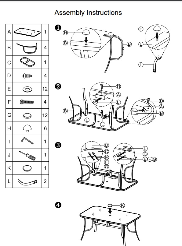 Комплект меблів Indigo Балтімор стіл 183х107 см та 6 крісел коричневий меланж