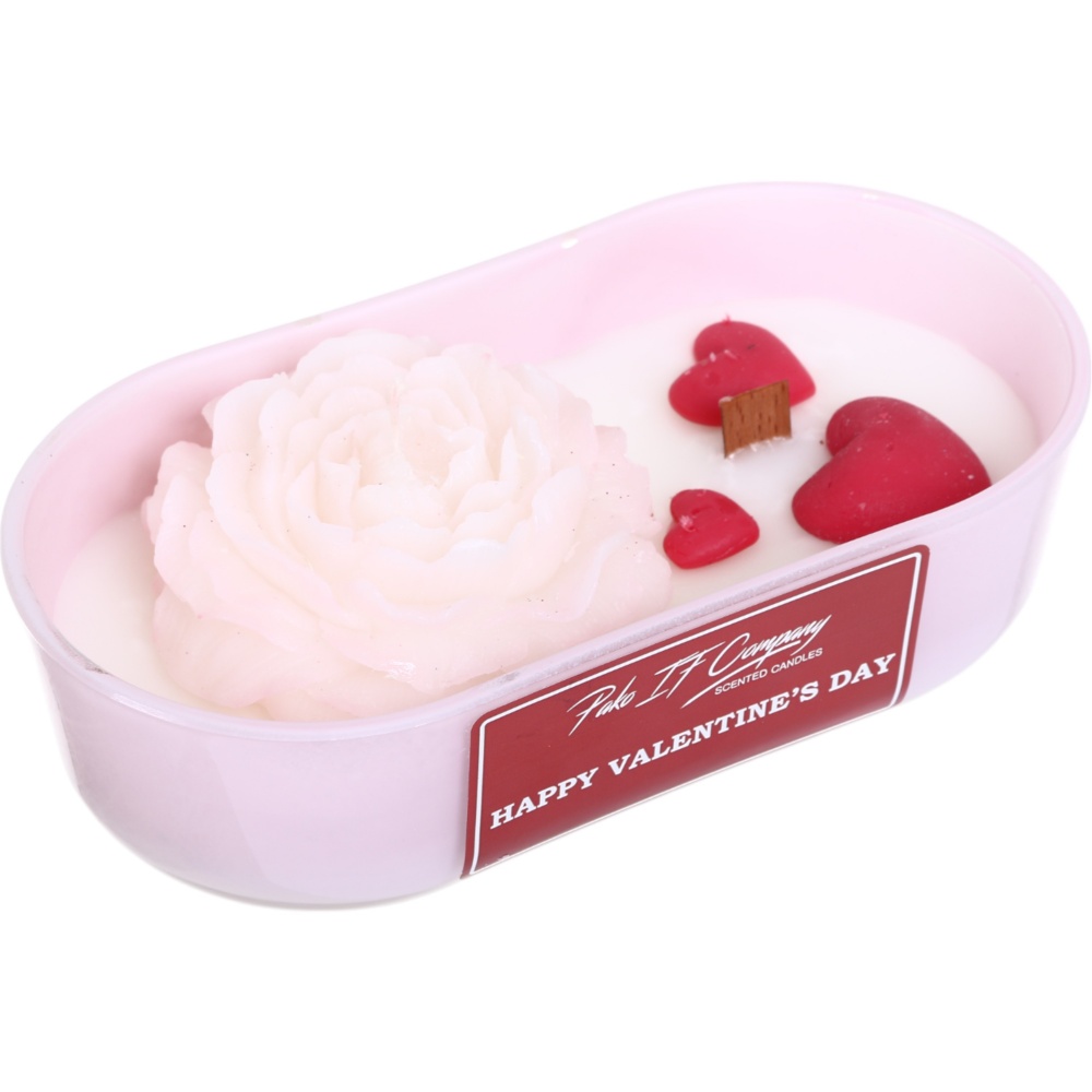 Свеча декоративная в стекле Пион 180х53 мм Pako-If