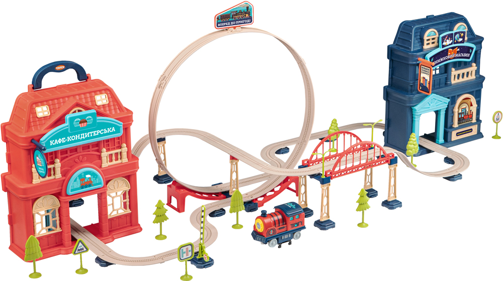 Железная дорога трюковая OTAMANKO Храбрый паровозик 532.02.27