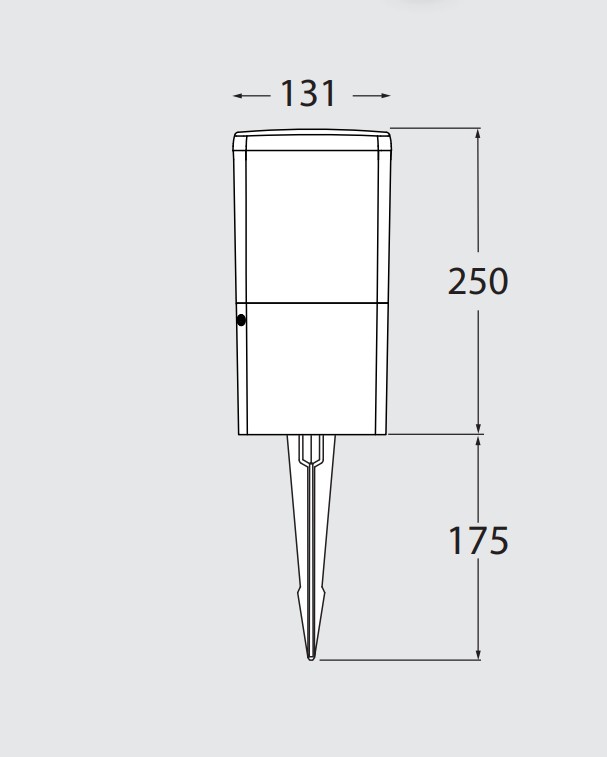 Светильник уличный напольный FUMAGALLI Virgilio 250spike Opal E27 8,5 Вт IP55 черный