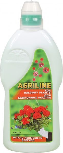 Добриво органо-мінеральне Agriline для балконних рослин 500 мл