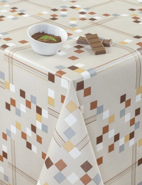 Скатерть Лайт 4730920а12 130x120 см серо-коричневый УкрСкат 