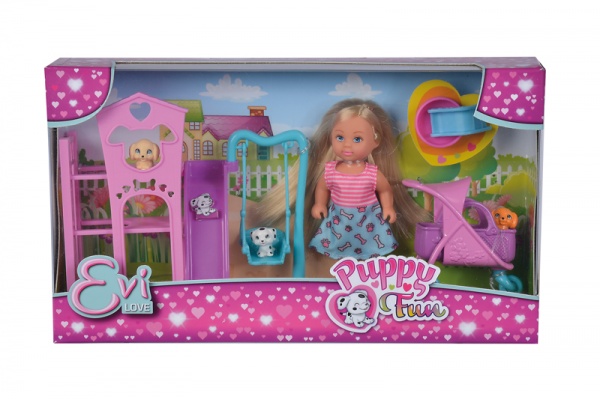 Ляльковий набір Simba Еві «Прогулянка з цуценятами»