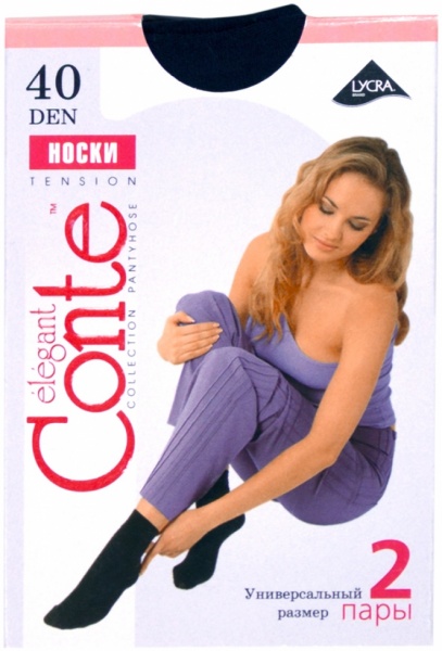 Шкарпетки Conte TENSION р. one size бежевий 