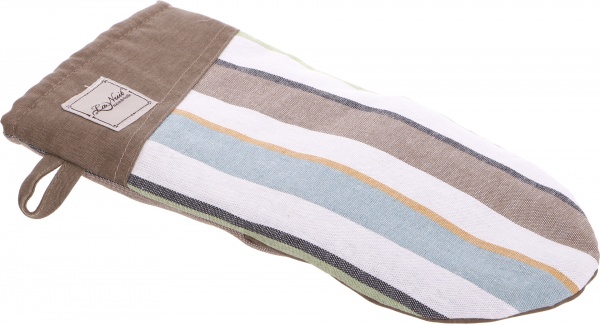 Прихватка-рукавиця Scotland Green смужка 15x29 см коричневий La Nuit 