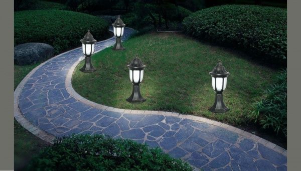 Світильник садовий Lamperia НГ02 E27 60 Вт IP44 золото 