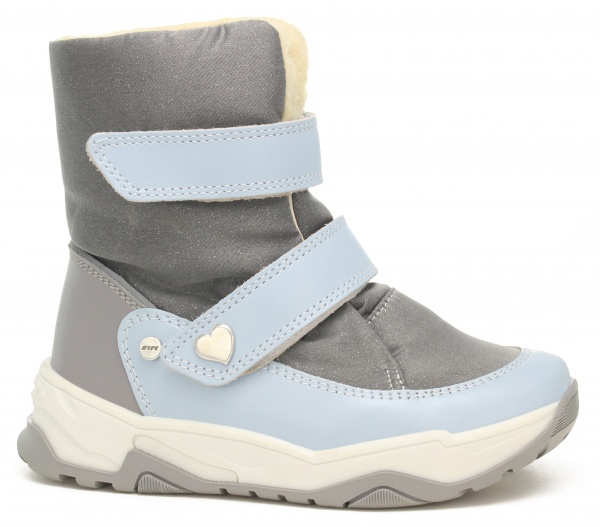 Полуботинки для девочек BARTEK 14077006 р.28 серый с голубым 