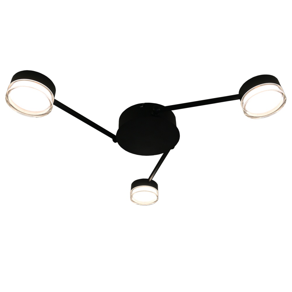 Люстра потолочная Victoria Lighting 3x12 Вт GX53 черный Best/PL3 black
