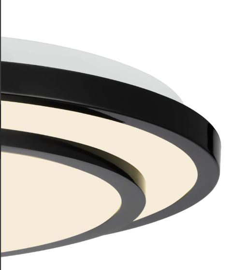 Світильник стельовий Sensio RIMA з пультом 60 Вт білий із чорним 3000-6500 К LED-SENS-RIMA-60