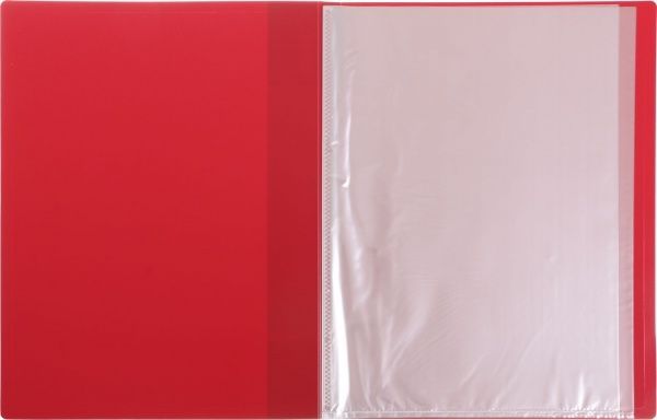 Папка на 10 файлов А4 красная Romus