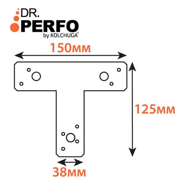 Тримач балок 150x125x38мм 2мм 