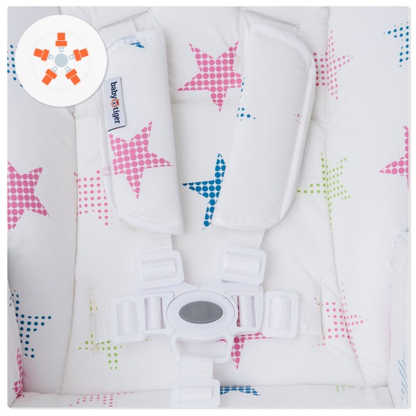 Стульчик для кормления Kinderkraft Babytiger Kiki Розовый