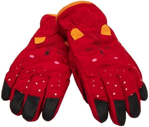 Варежки лыжные детские 22 см красный 516970 