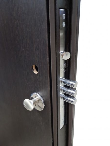 Двері вхідні Булат К-418 Гладка венге темний 2040x840мм праві