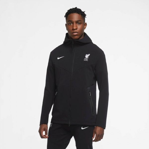 Джемпер Nike LFC M NSW TCH PCK HOOD FZ CL CZ3366-010 р. L чорний