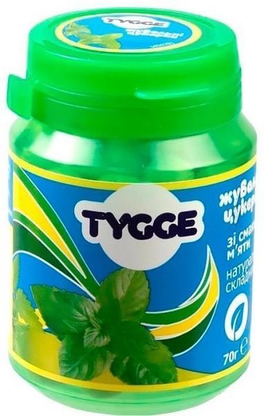 Цукерки жувальні TUGGE з смаком м’яти 70 г (5707312005819) 