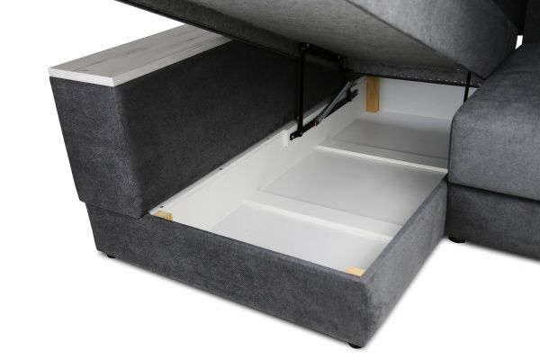 Диван угловой VECTOR EP-GRT UD темно-серый левый 2610x1720x870 мм