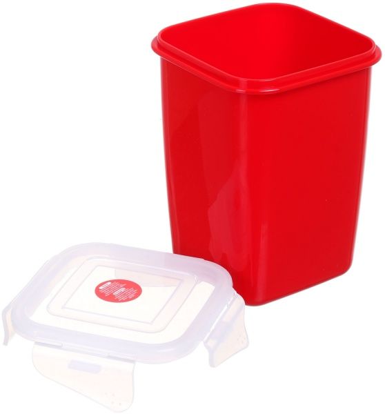 Контейнер Фиеста 1 л глубокий красный Алеана