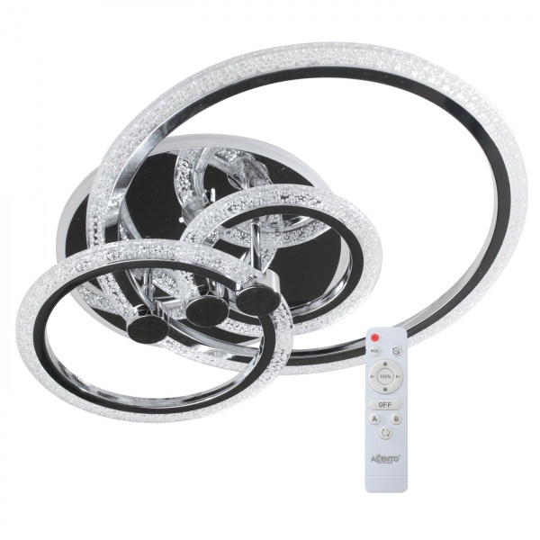 Світильник світлодіодний Accento lighting Emily AP R 3 60 Вт хром 2800-6000+RGB К 