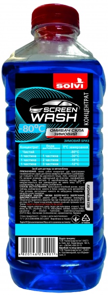 Омивач скла SOLVI бриз зима -80°С 2л 