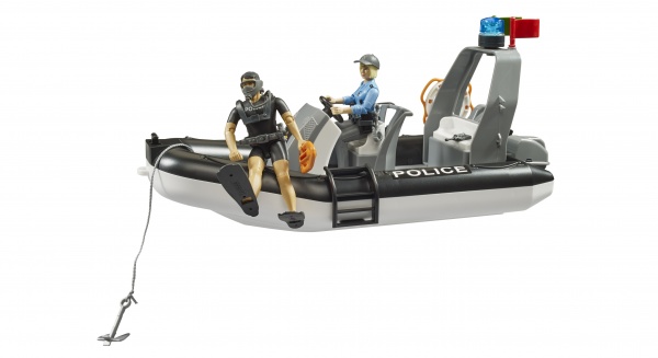 Поліцейська машина Bruder RAM 2500 з човном та фігурками 1:16 02507