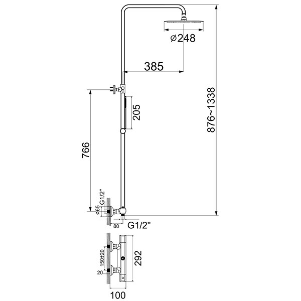 Душова система Imprese Centrum T-15410