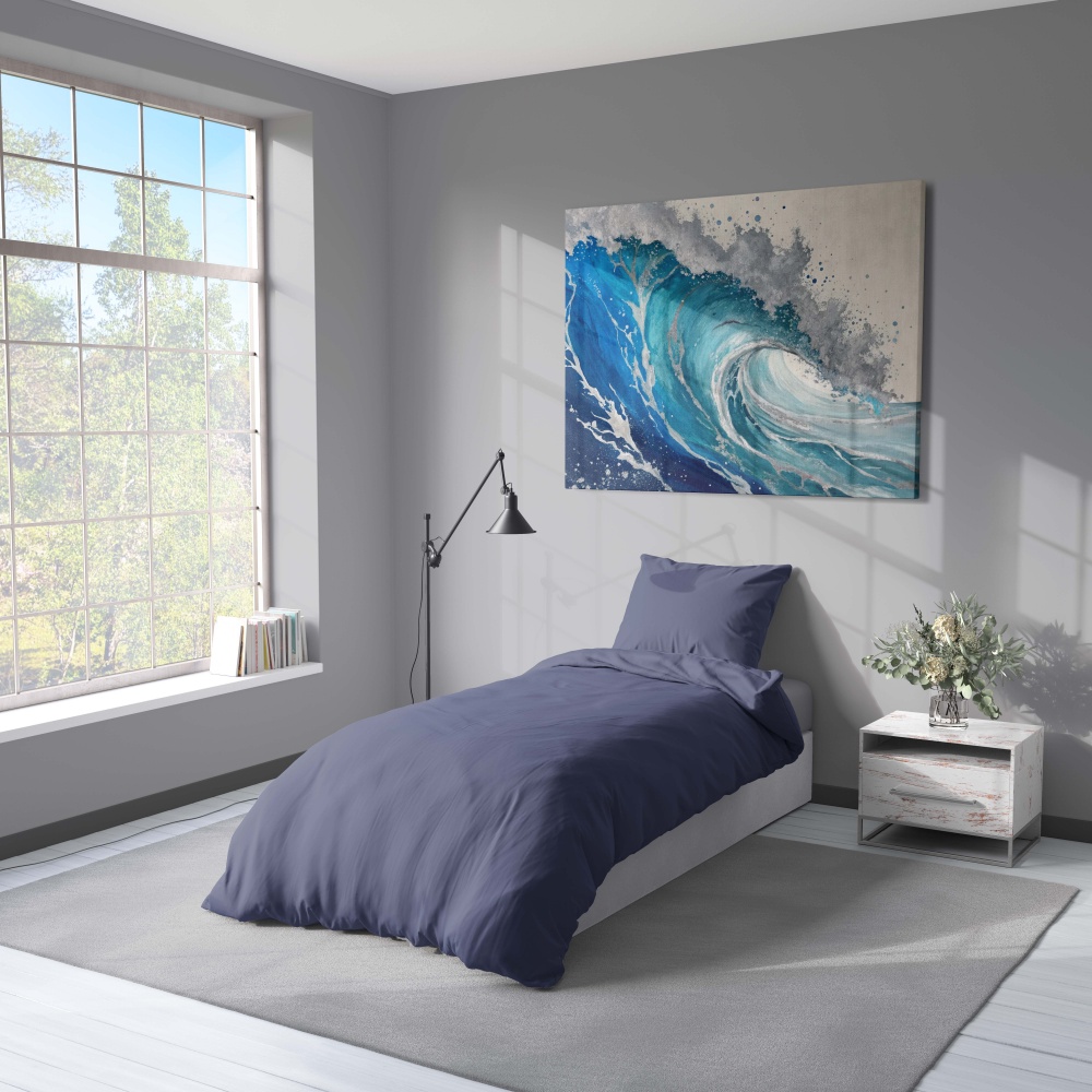 Комплект постільної білизни DEEP COBALT 1,5 синій UP! (Underprice)