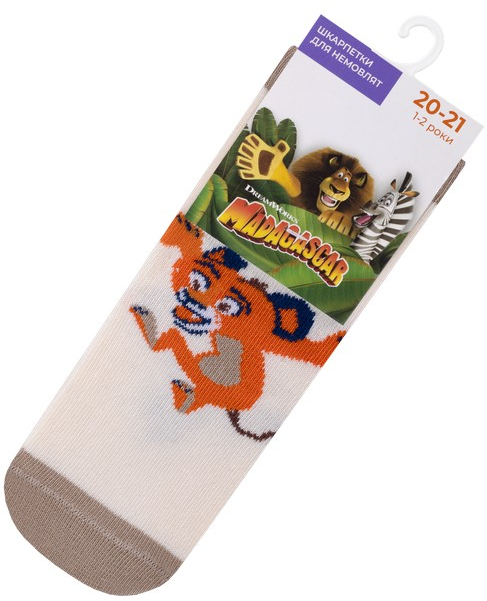 Шкарпетки дитячі унісекс Duna 5423 р. 8-10 молочний